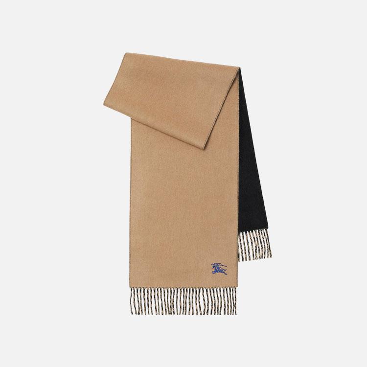 버버리 EKD 캐시미어 리버시블 카멜/블랙 스카프
