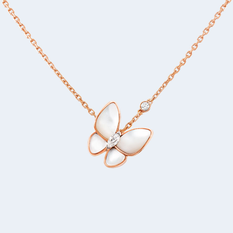 반클리프 투 버터플라이 펜던트 목걸이