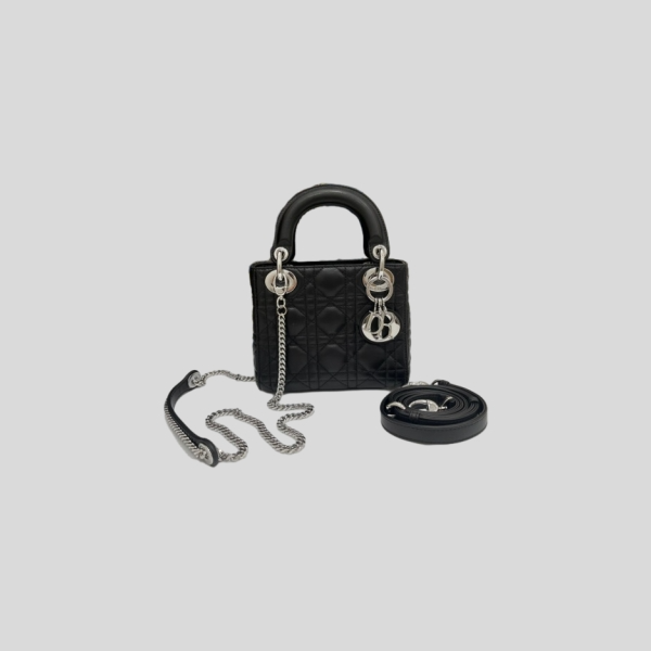 디올 레이디 다이애나 백 (블랙 실버)