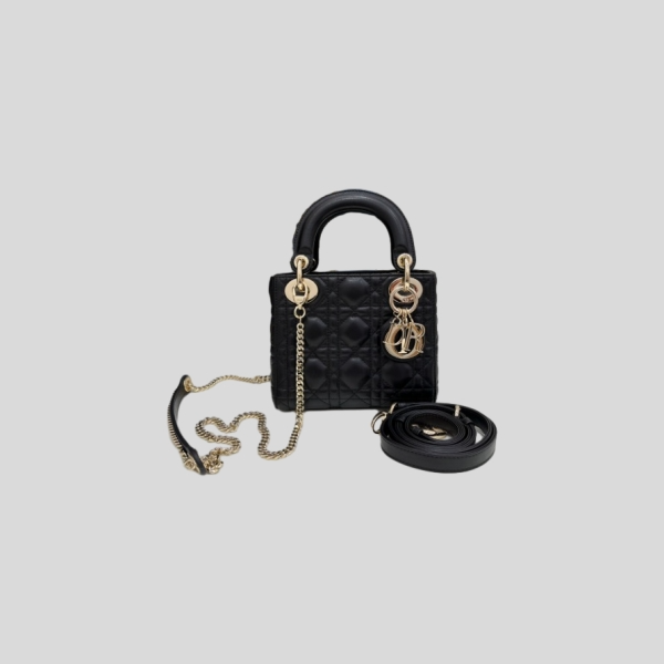 디올 레이디 다이애나 백 (블랙 골드)