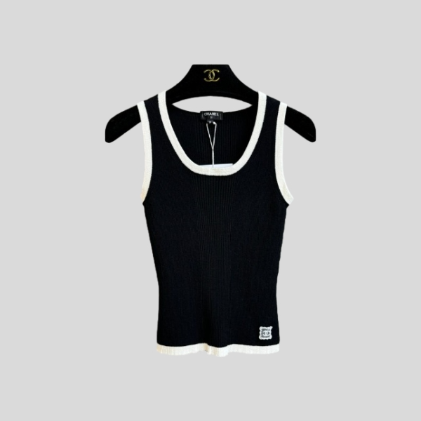 샤넬 탱크탑 화이트, 블랙