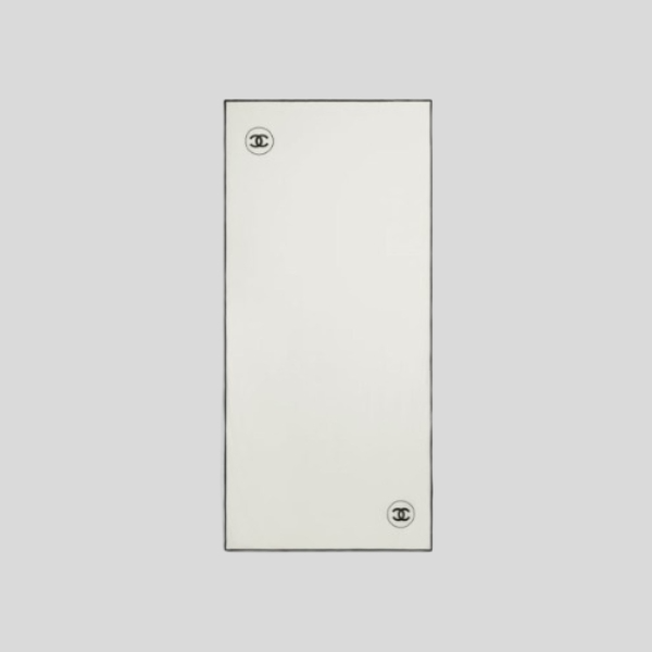 샤넬 클래식 실크 캐시미어 숄 화이트