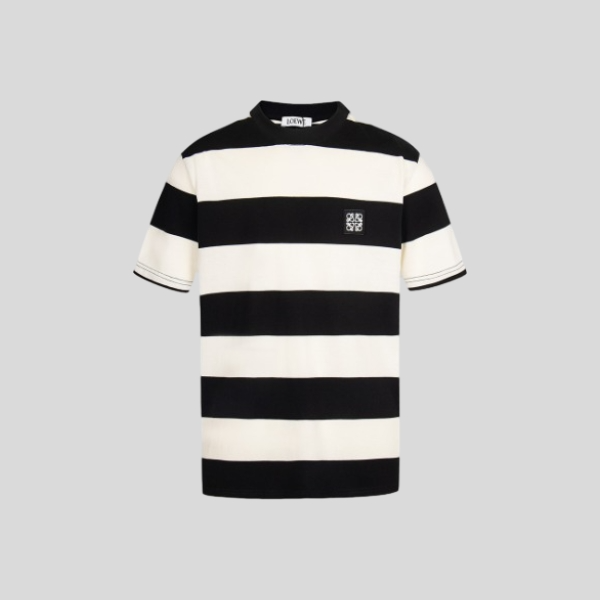 로에베 스트라이프 카라티셔츠