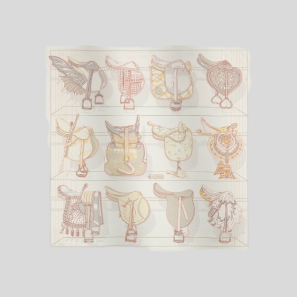 에르메스 펄 화이트 스카프