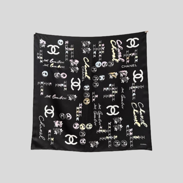 샤넬 레인보우 브로치 스카프