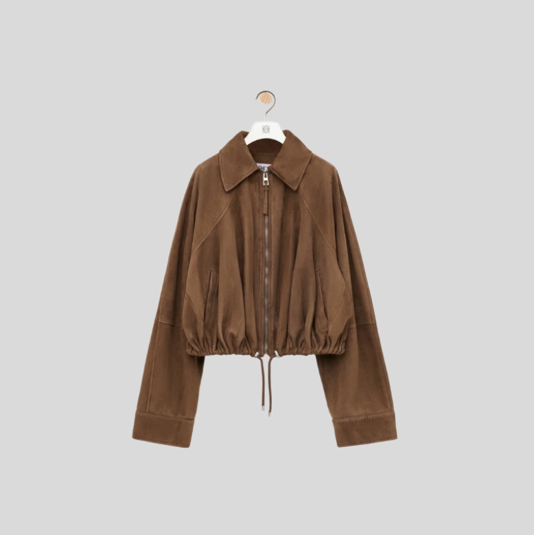 로에베 스웨이드 벌룬 자켓