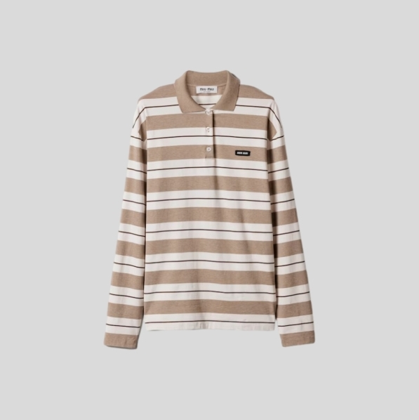 미우미우 스트라이프 긴팔티