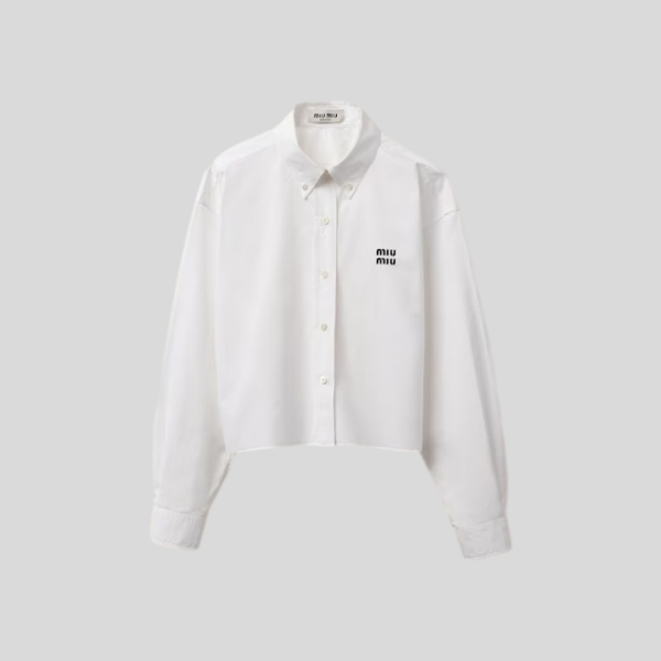 미우미우 포플린 셔츠(2color)
