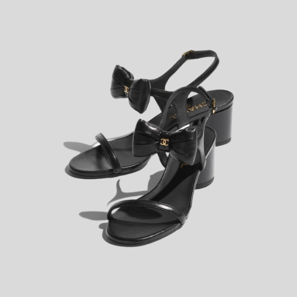 샤넬 샌들 램스킨 & 블랙