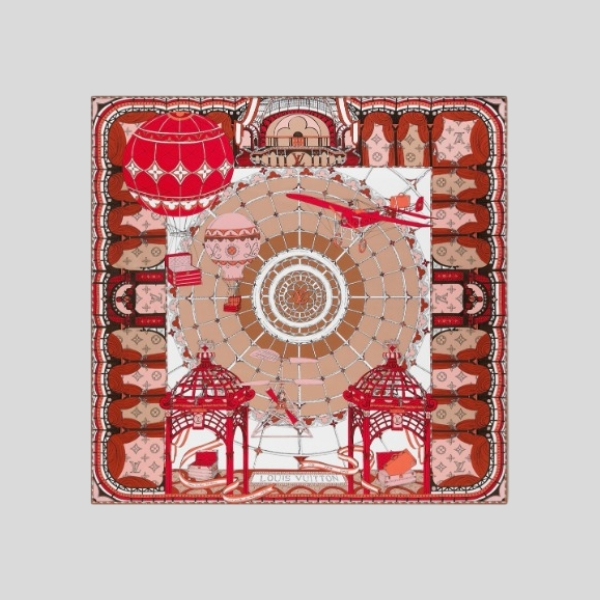 루이비통 플라잉 스카프 레드