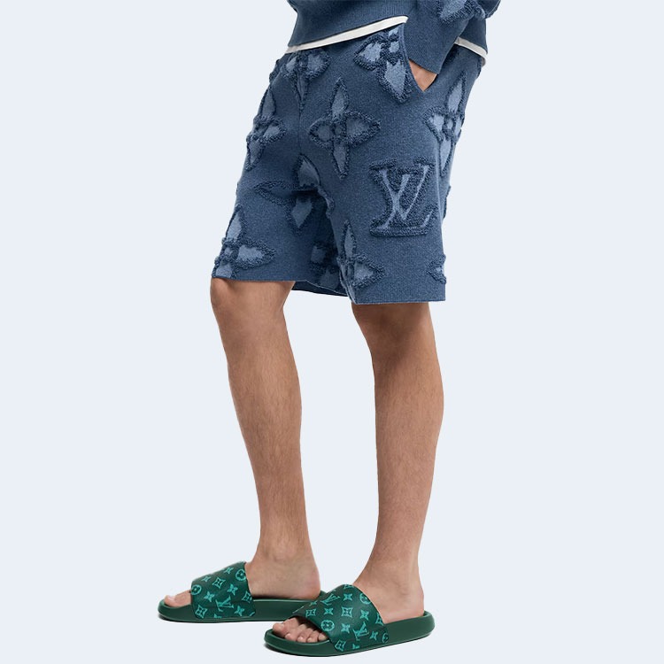 루이비통 텍스처드 코튼 니트 쇼츠 1AGJSI