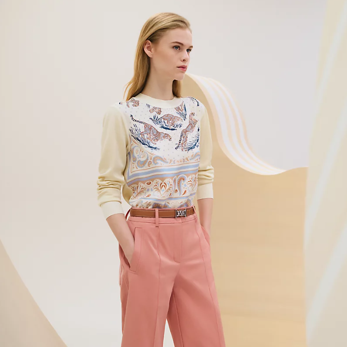 에르메스 실크 스웨터