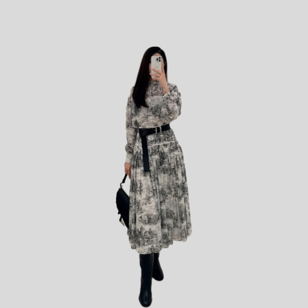 디올 셔츠 스커트 정글시리즈