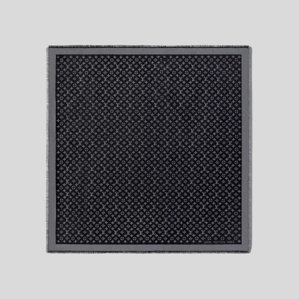 루이비통 모노그램 샤인 숄(블랙 실버)