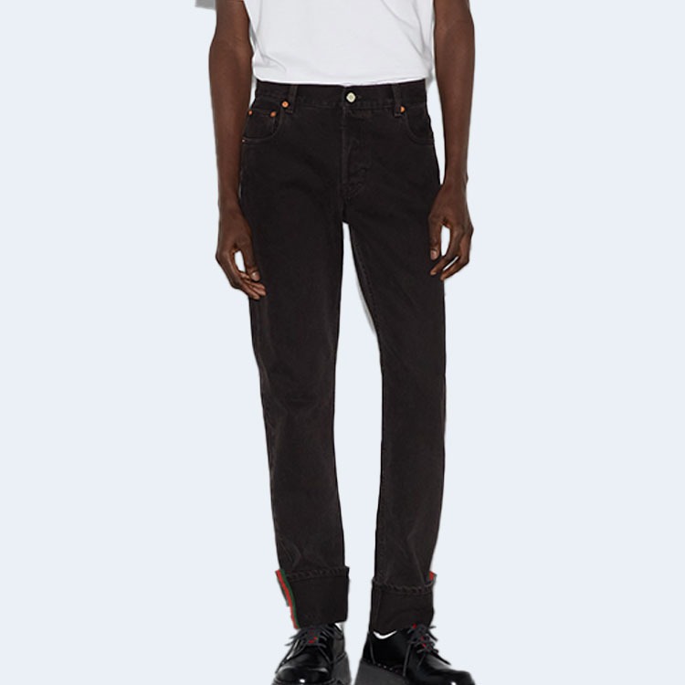 구찌 웹(Web) 데님 팬츠