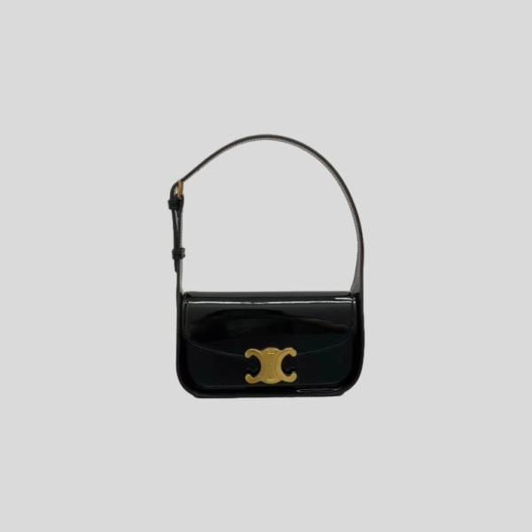 셀린느 테렌스 페이턴트 카프스킨 숄더백