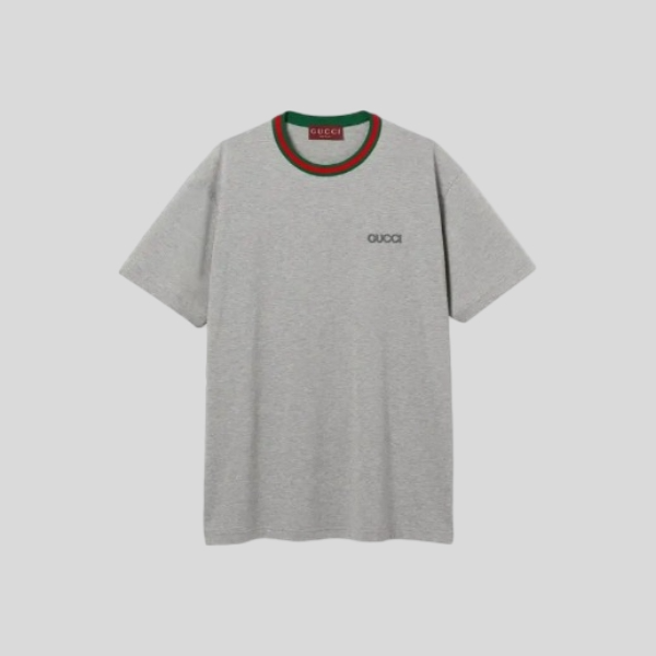 구찌 코튼 반팔 티셔츠 (화이트,그레이)