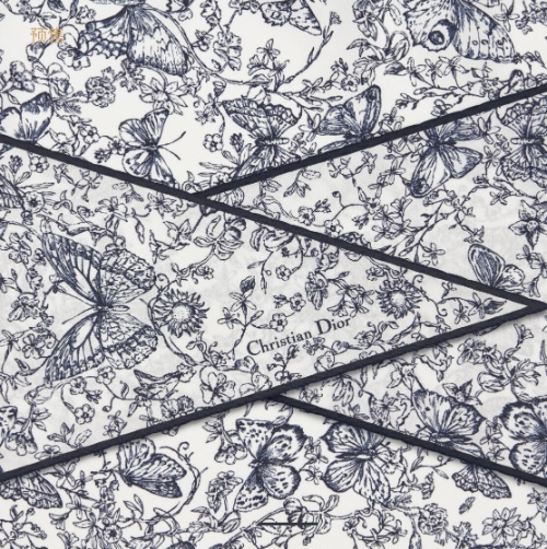 디올 다이아몬드 스카프 네이비 블루