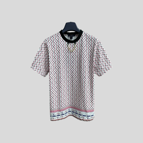 루이비통 스트라이프 모노그램 티셔츠