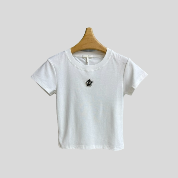끌로에 다이아몬드 반팔 티셔츠