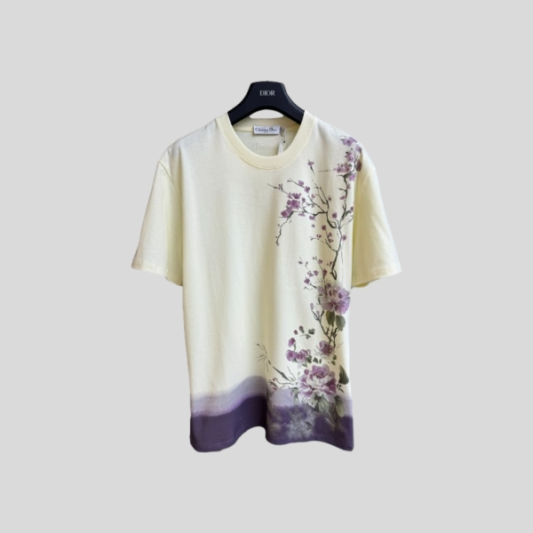 디올 매화꽃 반팔 티셔츠(2color)