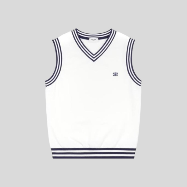 셀린느 슬리브리스 니트 베스트