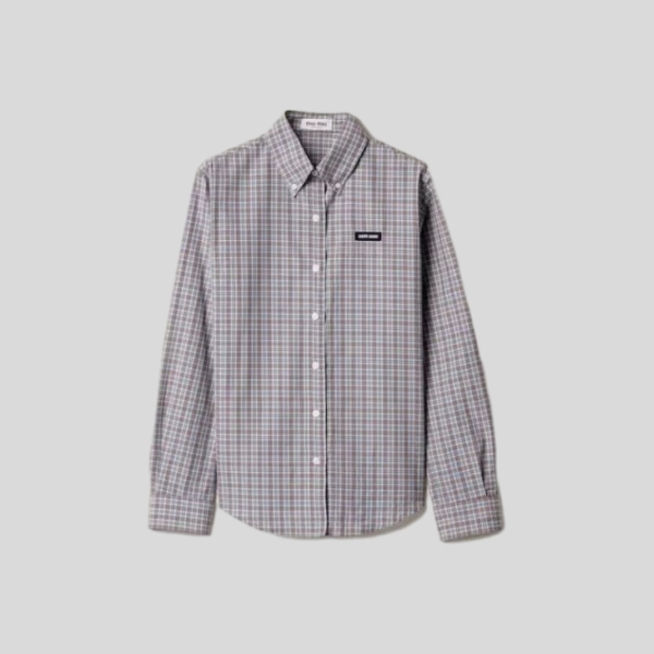 미우미우 체크 셔츠