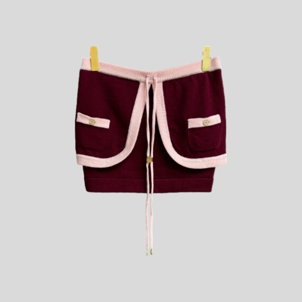 샤넬 블록 튜브 탑