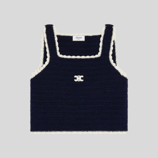 셀린느 크로셰 코튼 탑