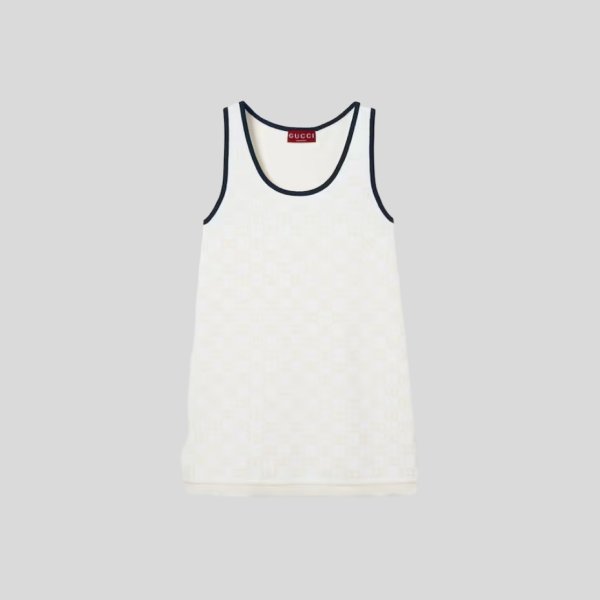 구찌 GG 파인 코튼 자카드 드레스