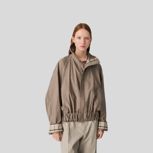 보테가베네타 코튼 트윌 블루종