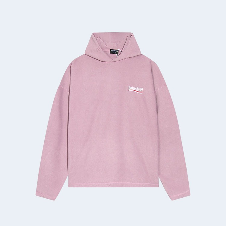 발렌시아가 폴리티컬 웨이브 로고 후드