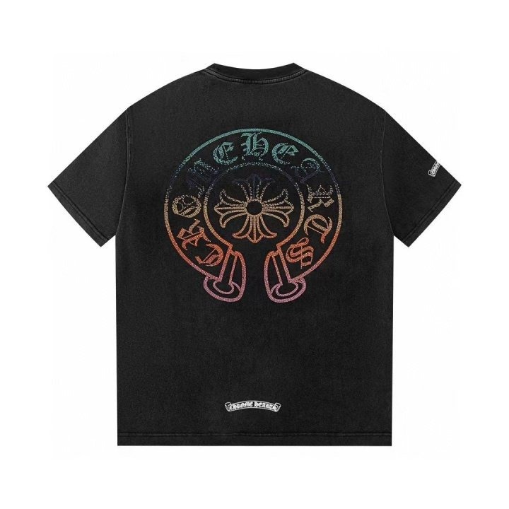 크롬하츠 홀스슈 비즈로고 워싱 티셔츠