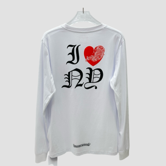 크롬하츠 하트 로고 롱슬리브 티셔츠