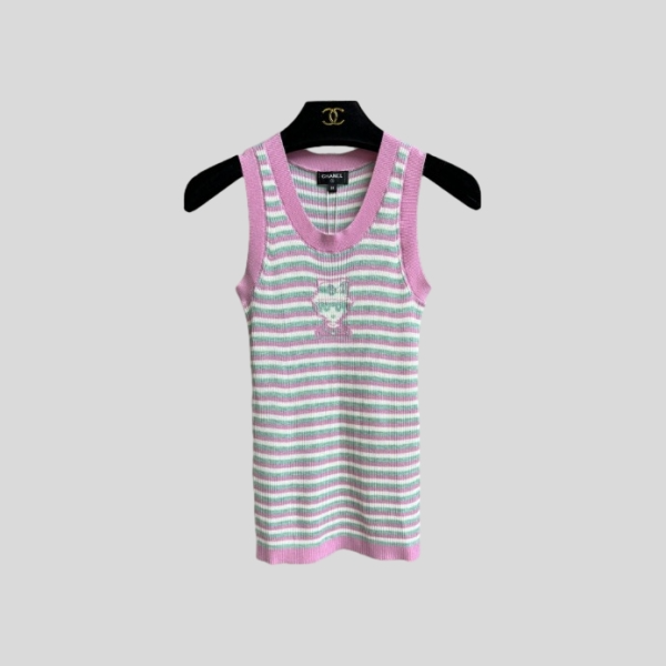 샤넬 카툰 스트라이프 베스트