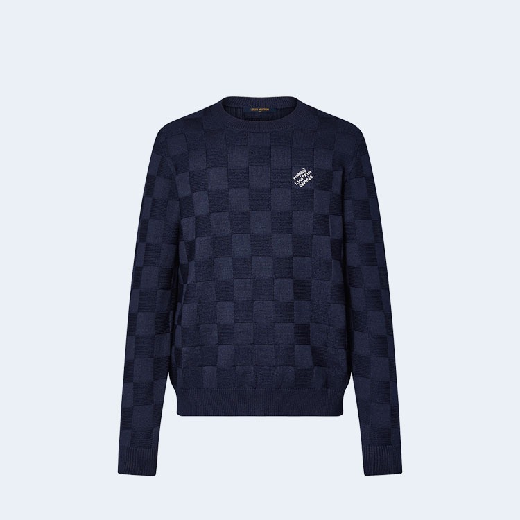 루이비통 다미에 풀오버 위드 펄 시그니처 