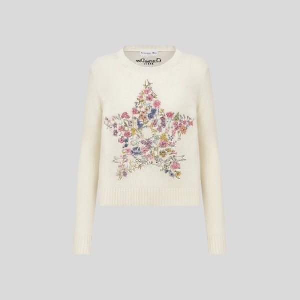 디올 자수 스웨터