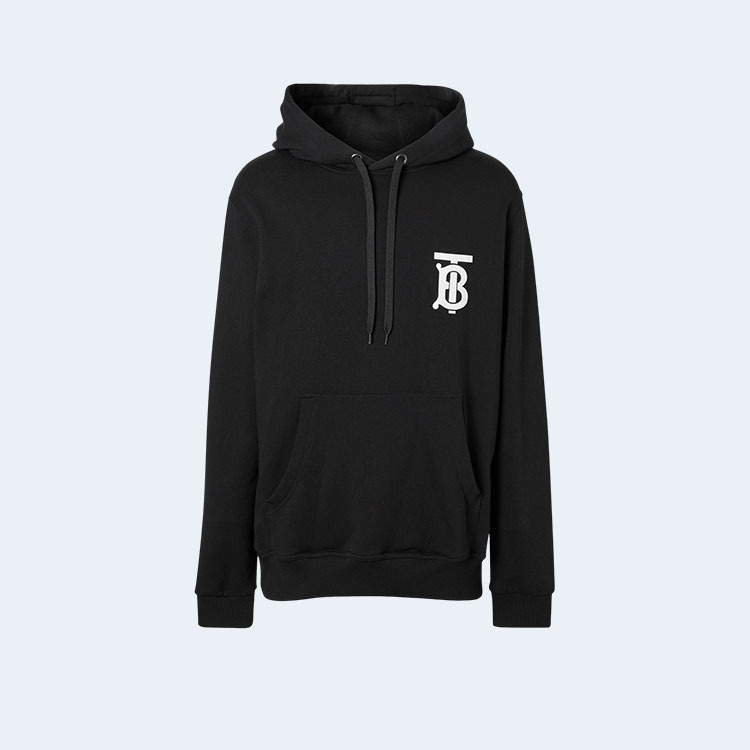 버버리 TB 모노그램 코튼 후드티