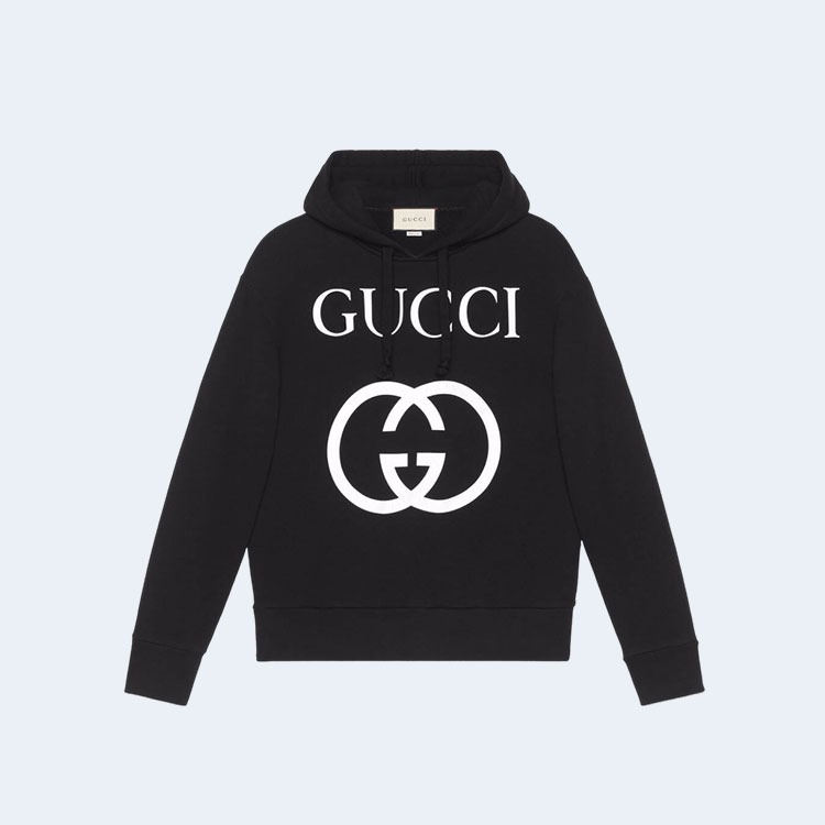 구찌 인터로킹 G 디테일 후드