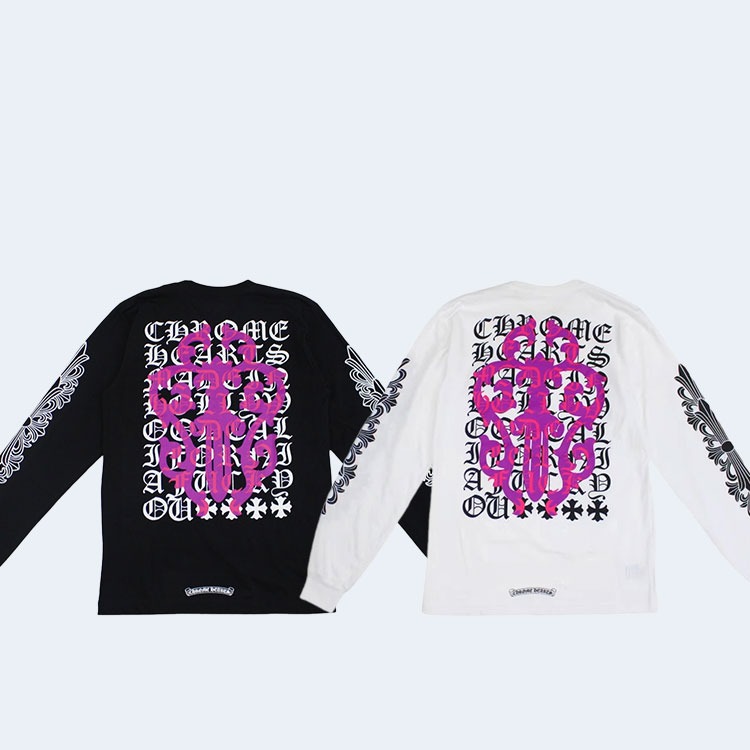 크롬하츠 아이 차트 대거 롱 슬리브 티셔츠(2color)