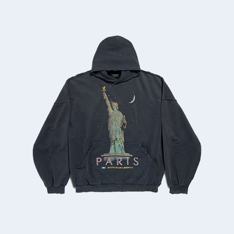 발렌시아가 파리 리버티 오버사이즈 후디