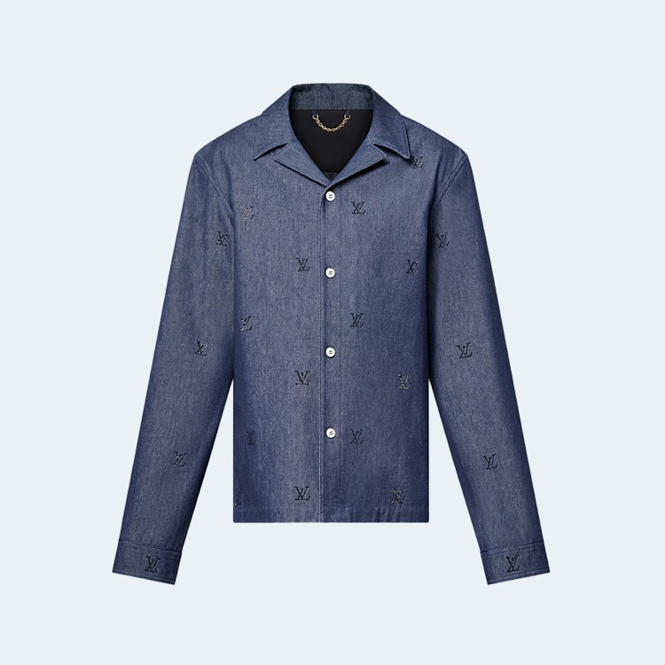 루비비통 블라손 엠벨리시드 데님 파자마 셔츠