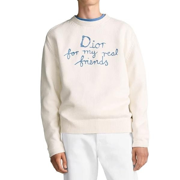 디올 NEL 필기체 니트