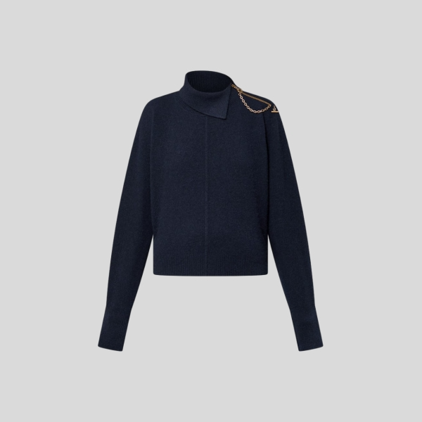 루이비통 트위스트 칼라 니트 풀오버