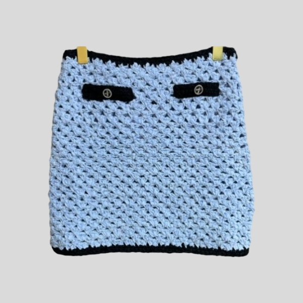 샤넬 우븐 스커트