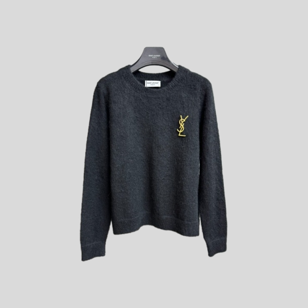 생로랑 모헤어 스웨터