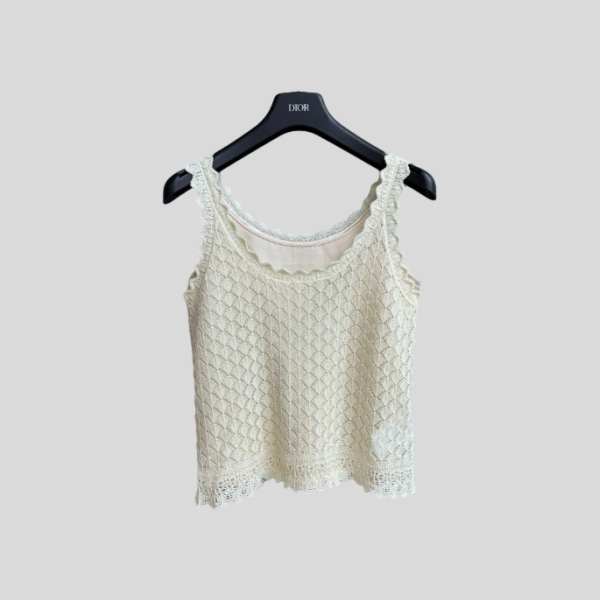 디올 할로우 니트 베스트