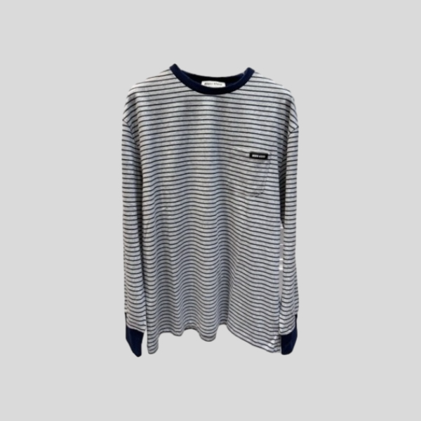 미우미우 그레이 블루 티셔츠