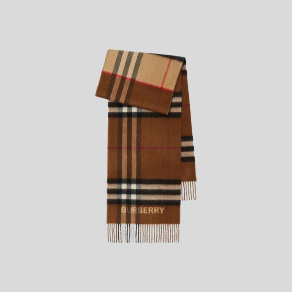 버버리 컨트라스트 체크 캐시미어 스카프