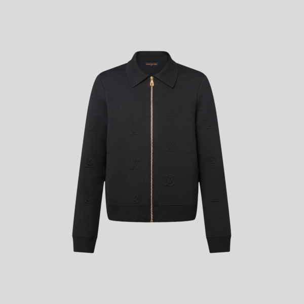 루이비통 LV 엠보스드 테크니컬 울 블루종